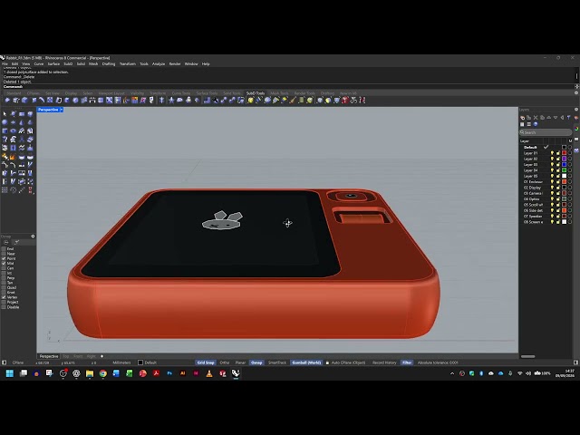 AI CAD modelling (Rhino) first test