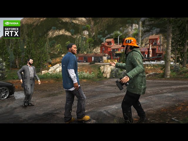 GTA 5 'Lamar Down' Mission on RTX™ 3090 - QuantV 3.0.0 Realistic Graphics Mod Gameplay - Maxed Out