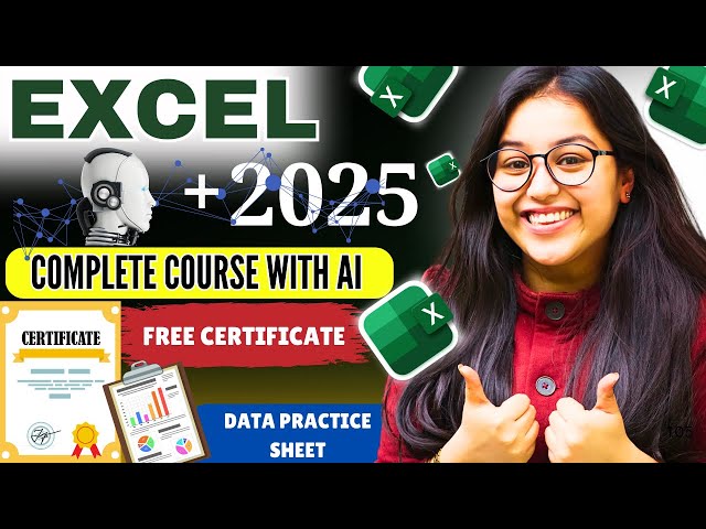 ZERO to HERO in Excel! 📈 Full Step-by-Step Course with AI