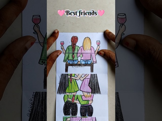 Best friends forever 🩷 #bff #love #drawing #art #shorts #story
