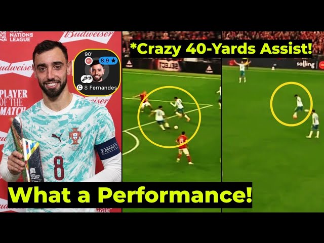 Bruno Fernandes Two CRAZY ASSISTS vs Denmark SHOCKED United Fans! 😱