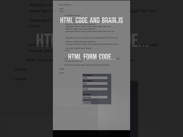 HTML Form Essentials for Beginners