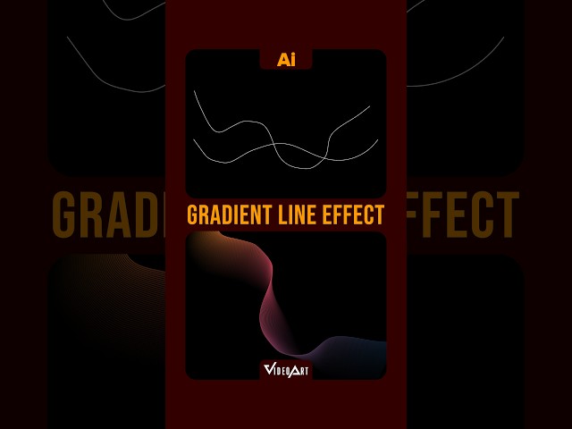 Gradient Line in Illustrator I Create Amazing Gradient Line Effect with Blend Tool #093