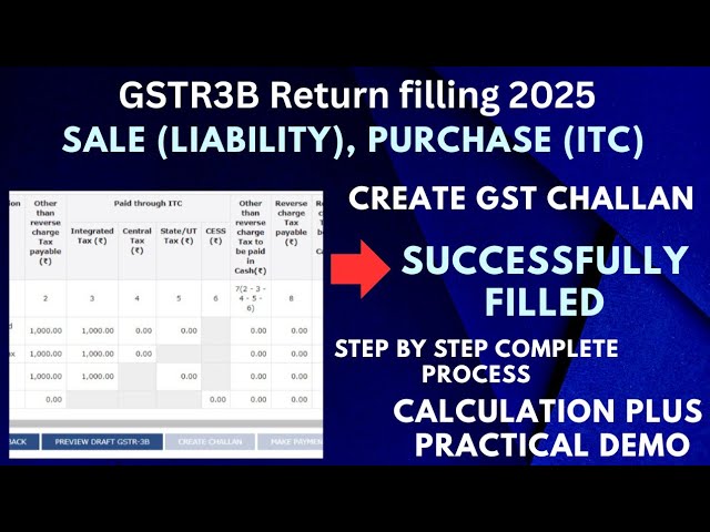 Gstr3b Return filling !! How to file Gstr3b !! Gstr 3b return kaise bhare !! Interest, late fees,#48