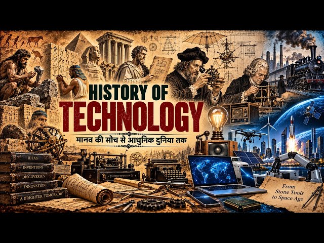 The History of Technology - आग से AI तक इंसान की पूरी कहानी | Technology History Documentary