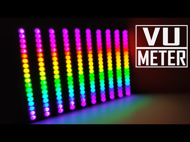 How To Make A DIY RGB VU Meter At Home