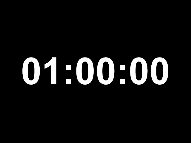 1 Hour Countdown Timer ⏳ (NO ADS, No Copyright)