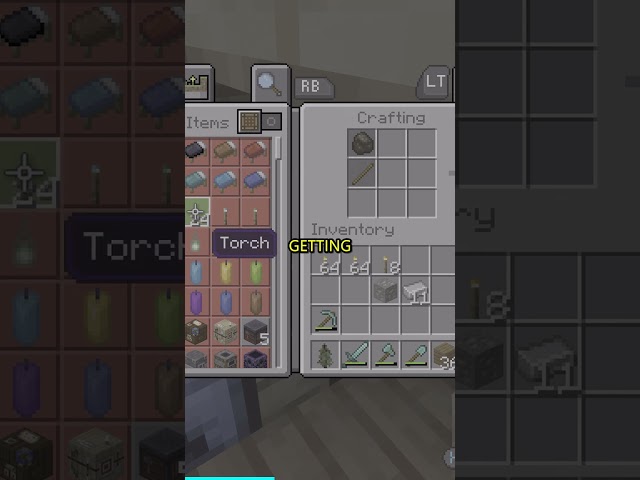 Crafting 99+ Torches For This Base 🔦 #Shorts