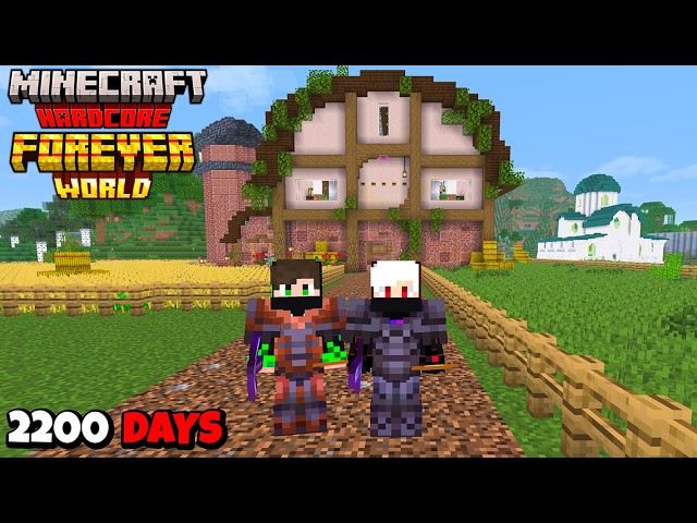We Survived 2200 Days In Forever World In Minecraft Hardcore !