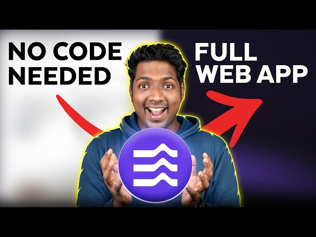 How to Build a Web App Without Coding (FULL TUTORIAL)