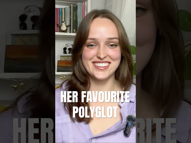 POLISH POLYGLOT GIRL reveals her FAVOURITE POLYGLOT 👑✨ #shorts