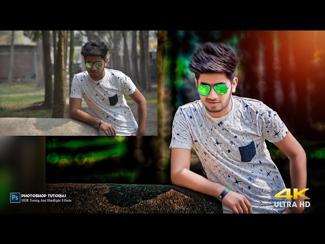Photoshop Tutorial 4k | HDR toning And Hardlight Effects