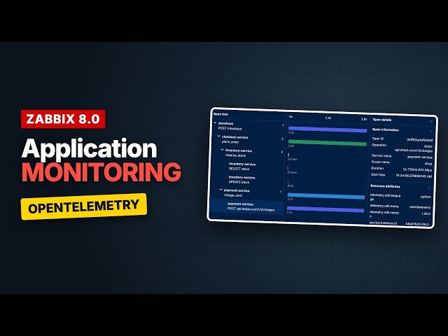 Zabbix 8.0 Application Monitoring (APM) with OpenTelemetry