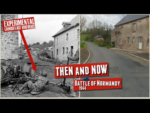 D-Day Then and Now - Battle for Normandy No pictures - real film. Part 7