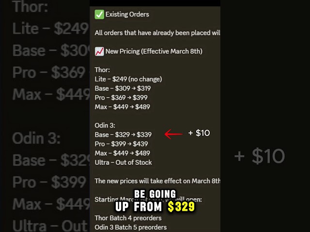 THOR PRICE UPDATE #aynthor #aynodin