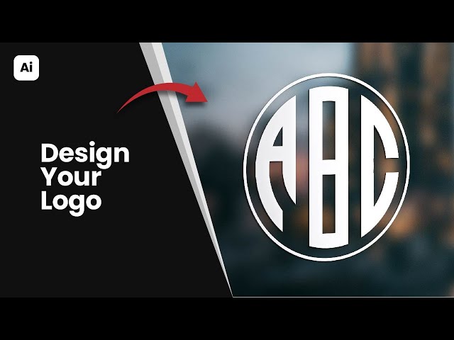 How to Design Letter ABC Logo With Adobe Illustrator  || KMK Voice