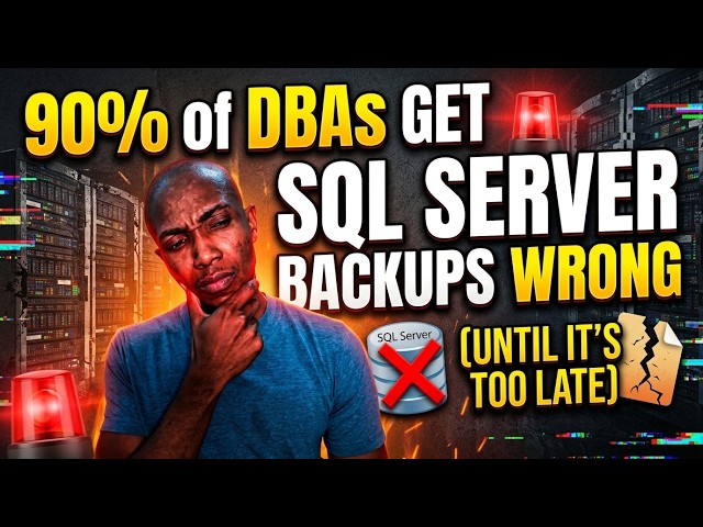 90% of DBAs Get SQL Server Backups Wrong (Until It's Too Late)