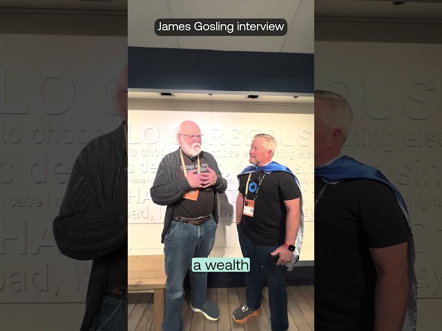 Chatting with Java founder James Gosling #java #coding #interview