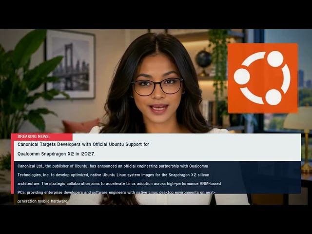 Canonical Targets Developers with Official Ubuntu Support for Qualcomm Snapdragon X2 in 2027.