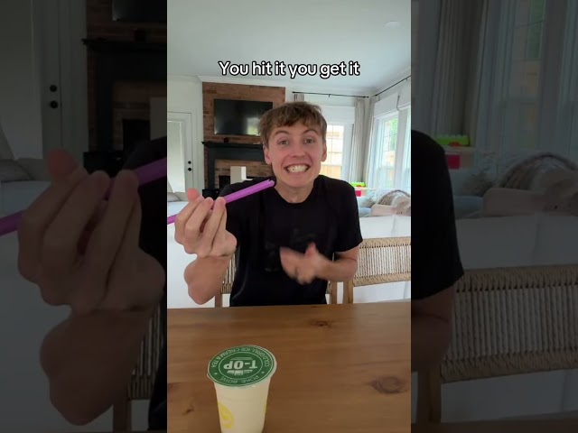Boba challenge - If you hit it you get it!