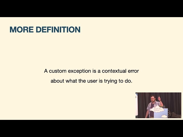 I Take Exception to Your Exceptions: Using Custom Errors to Get Your Point Across