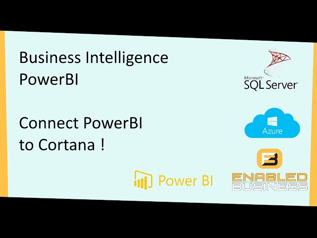 Talking to PowerBI using Cortana