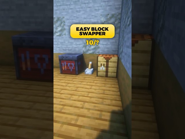 Block Swapper Tutorial | Try this simple redstone trick in Minecraft
