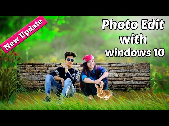 How to edit Photo with windows Photo editor ||A Series Tech|| Windows 10 New Update