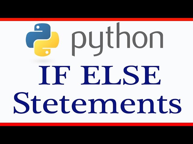 IF ELSE Statements In PYTHON || Python Master