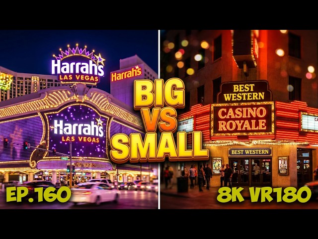 Ep.160 THE HEART OF VEGAS: EXPLORING HARRAH'S & CASINO ROYALE ON THE CENTER STRIP TOUR 8K VR180 3D