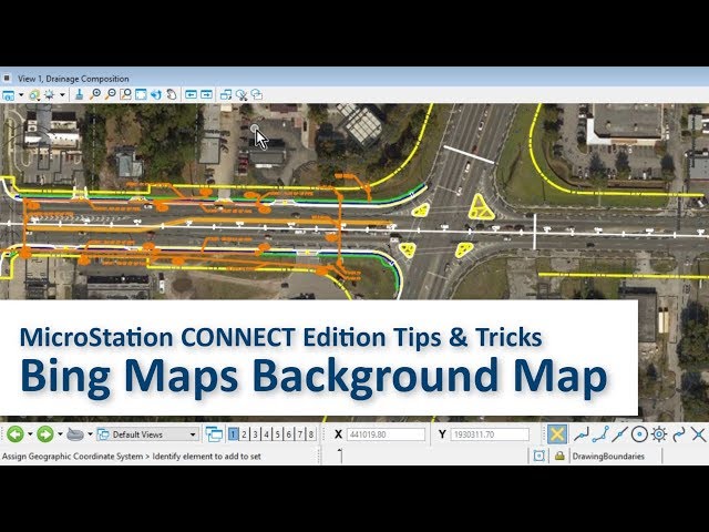 MicroStation CONNECT Edition Tips & Tricks: Bing Maps Background Map
