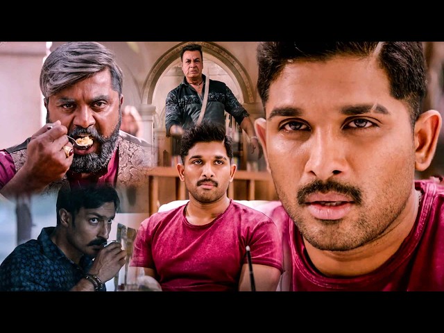 Allu Arjun Telugu Super Hit Movie Mass Warning Scene || Kotha Cinema