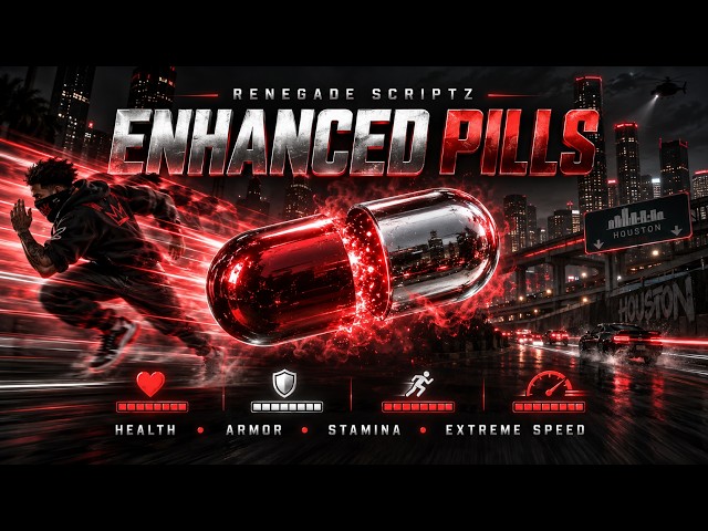 Enhanced Pills (Fast Speed) | ESX, QBox, QB-Core | FiveM Script by Renegade Scriptz