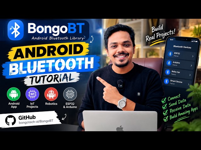 BongoBT Android Bluetooth Library Tutorial | Easy Bluetooth App Development with Android Studio