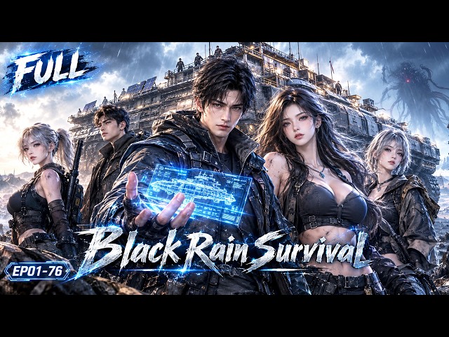 🔥[ENG DUB] Black rain falls;he awakens deduction upgrade hut into huge mobile fortress for everyone!