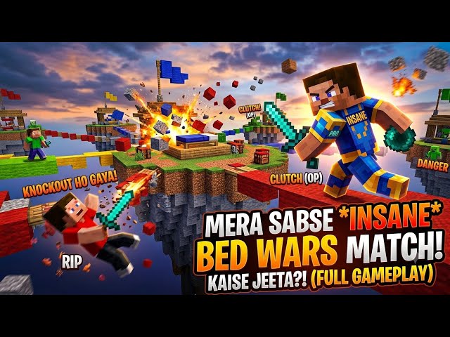 MOST INTENSE MATCH OF MINECRAFT 😱🚀😀