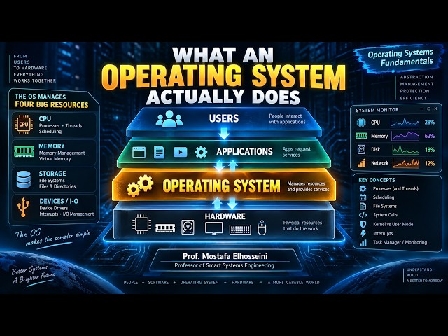 OS Lecture 02 - Operating Systems Fundamentals What an OS Actually Does