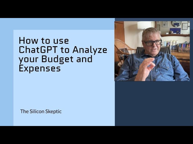 How to Use ChatGPT to Analyze Your Budget and Expenses