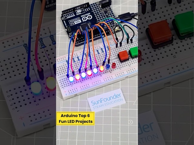 Top 6 Fun Arduino LED Projects You Need to Try! 💡🔥#arduino  #ledprojectorlens  #arduinoproject