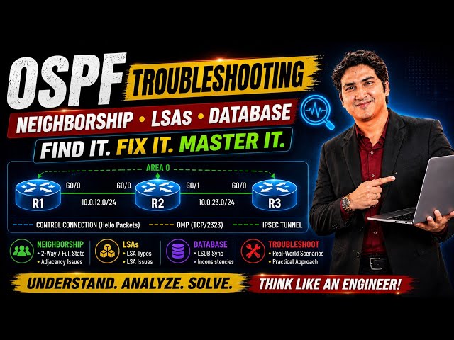 OSPF Troubleshooting Concepts with Real-world Examples #ospf #bgp #protocol #technology 