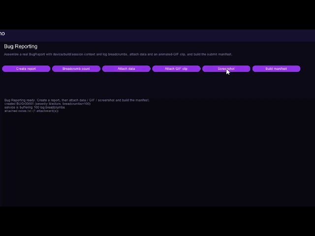 Vantix for Unity - Runtime diagnostics, console & DevOps tools | Editor Walkthrough