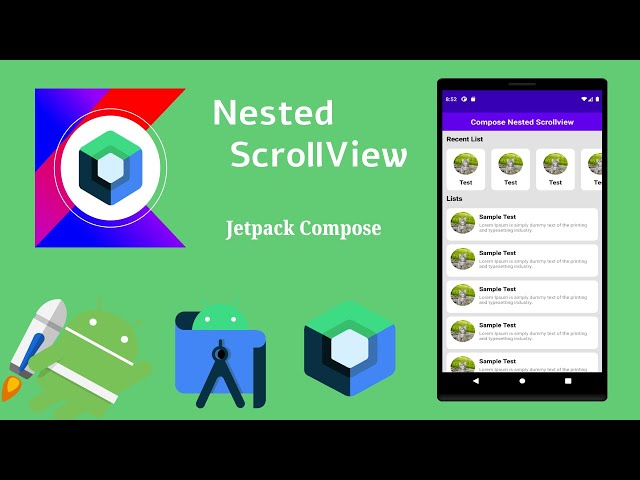 How to implementation in Nested Scrollview in Jetpack Compose | Android | Kotlin | Make it Easy