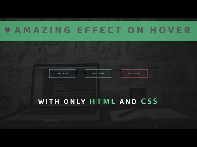 Amazing Effect on hover using only html & css