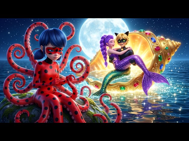 POOR OCTOPUS Lady Bug vs RICH MERMAID Rumi [ SODA POP Cover ] Cat Noir Story & Kpop Demon Hunters MV