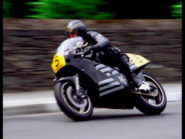 Retro TT On Bike ACTION! Trevor Nation - JPS rotary Norton