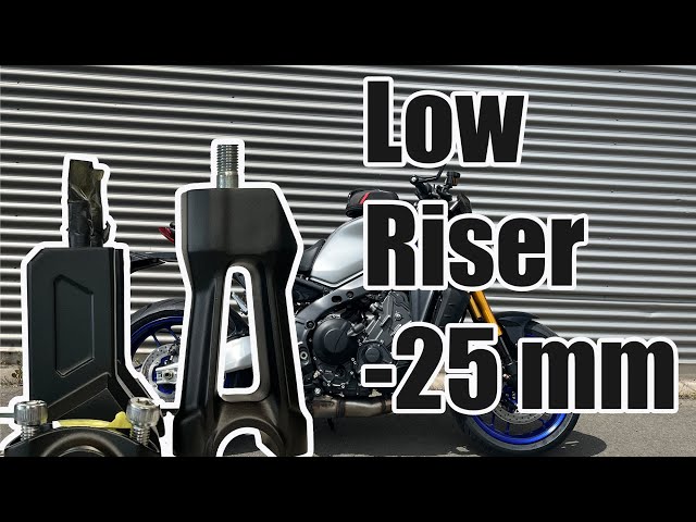 Installing -25mm risers on a 2023 Yamaha MT-09 RN69