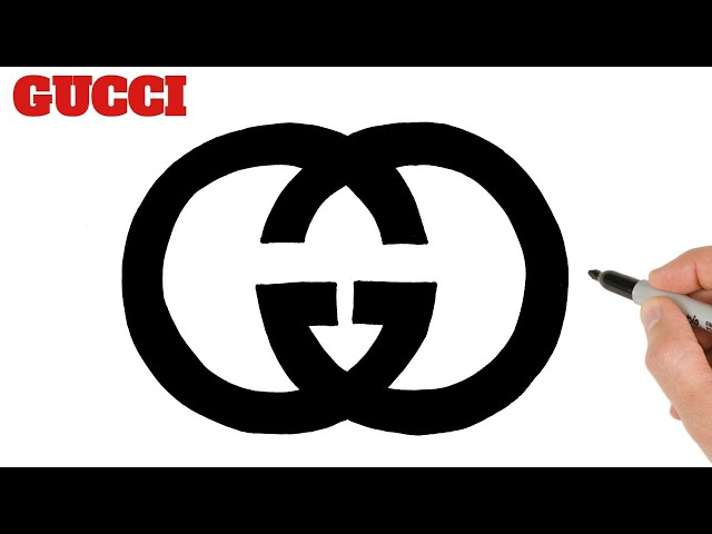How to Draw Gucci Logo Easy | Famous Logos Drawings for Beginners
