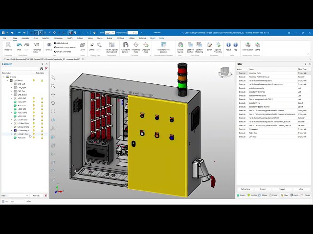 Electrical Cabinet Design Using 3D Software! 