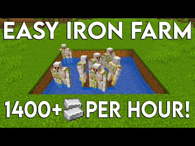 EARLY UPDATED Minecraft Java 26.3 IRON FARM TUTORIAL | 1400 Iron Per Hour (Easy)