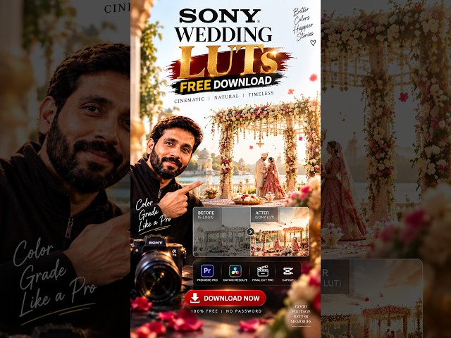 FREE Wedding LUTs | Cinematic Color Grading | Download